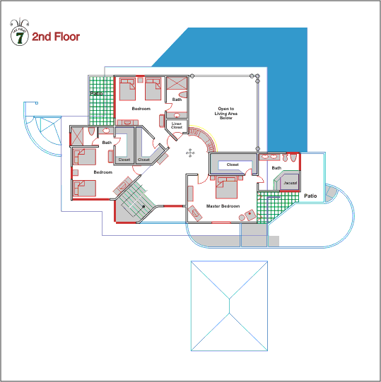 Villa Las Pinas Floor Plan