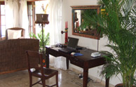 Desk Area with Vonage Telephone Service to USA